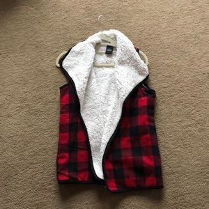Sherpa lined black/red plaid